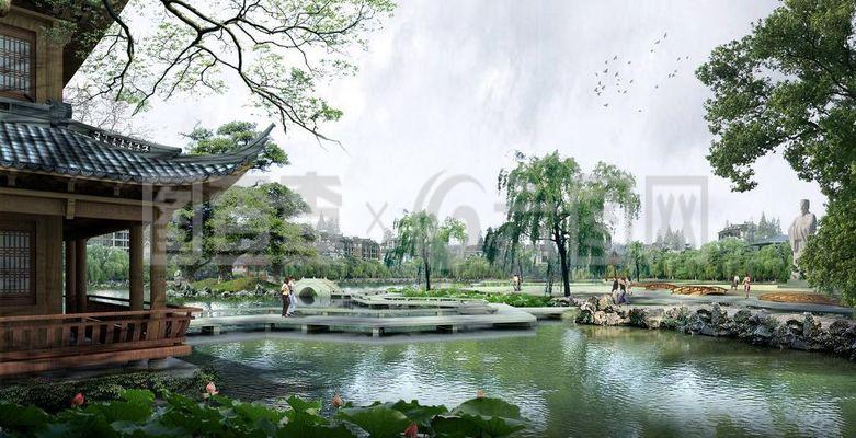 苏州园林景观设计效果图三图片