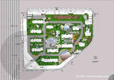 lh清河总平面-彩平》-设计师:魏思滔。设计师家园-魏氏室内设计创意机构 .