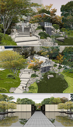 园林景观模型图片素材_原创园林景观模型设计模板下载_nickgong设计师作品