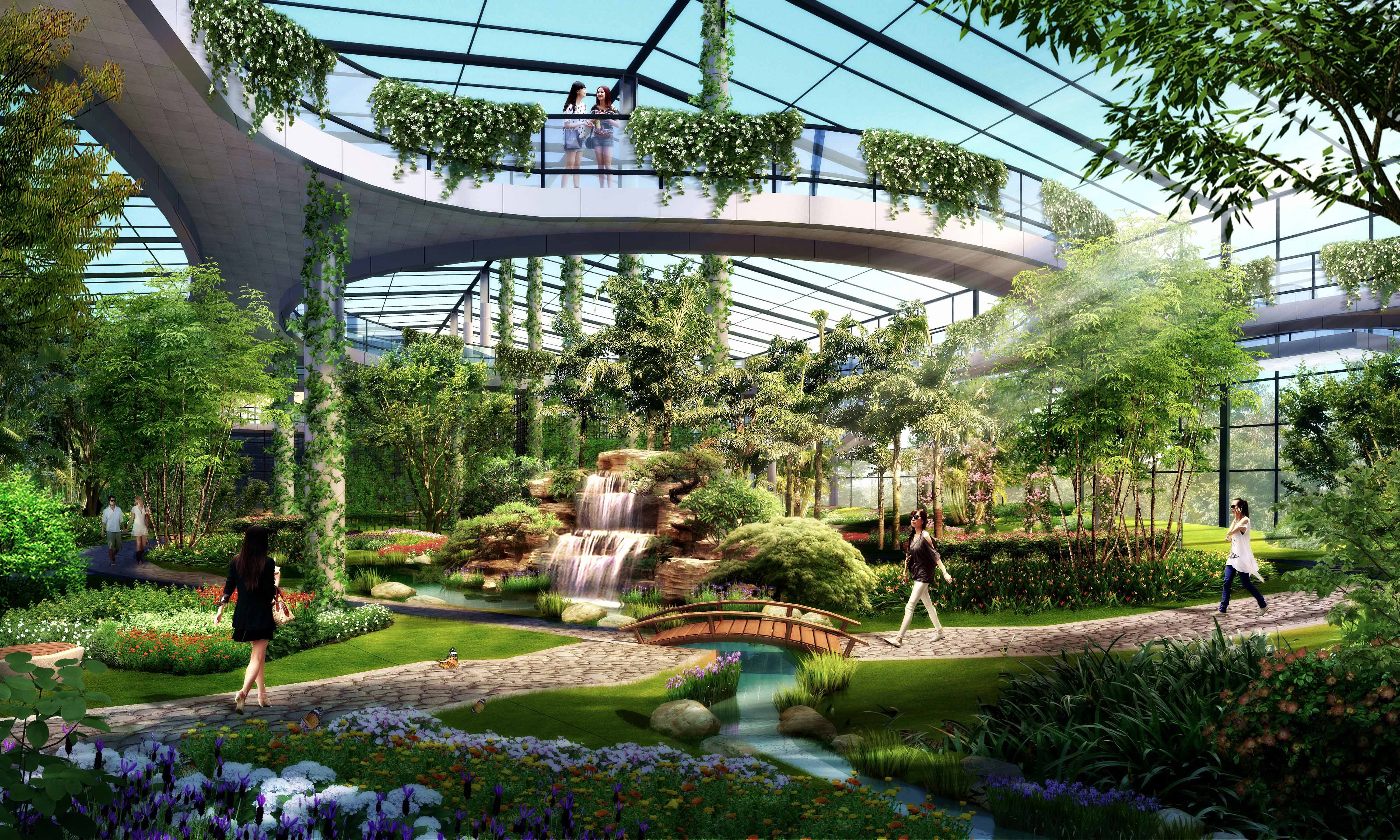 江西药植园温室展厅园林设计-Allspark建筑设计工作室 -猪八戒网