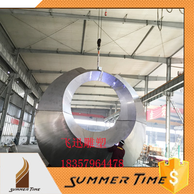 不锈钢非标抽象乐器雕塑 园林与人文的艺术融合